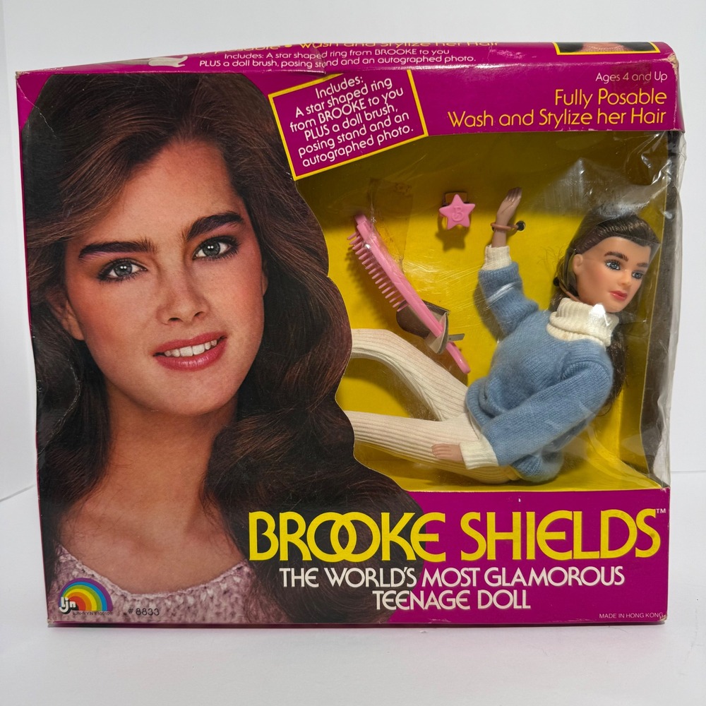 Vintage 1982 Brooke Shields LJN The Worlds Most Glamorous Teenage Doll 8833 NIB